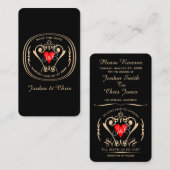 伝統的な誓いの封筒カード エンクロージャーカード (正面/裏面)