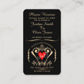 伝統的な誓いの封筒カード エンクロージャーカード (裏面)