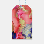 伝統的な赤い愛のギフトタグ ギフトタグ (裏面)