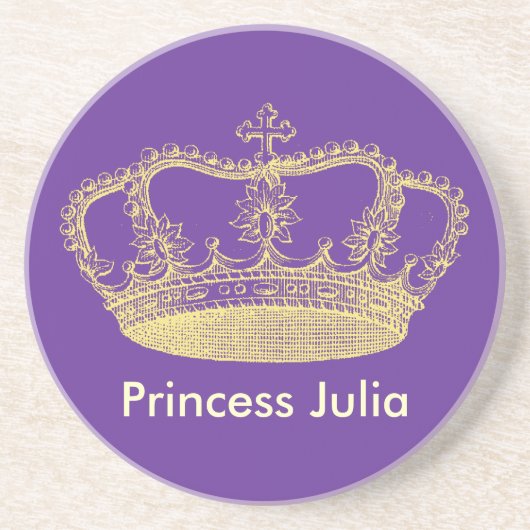 伝統的な金王室のな王冠 コースター (正面)