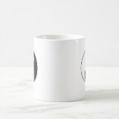 伝統的な陰陽 コーヒーマグカップ (中央)