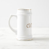 伝統的な陶器 ビールジョッキ (左)