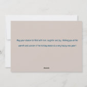 伝統的な雪の降る冬のワンダーランド - あなただけの特別な世界 シーズンカード (裏面)