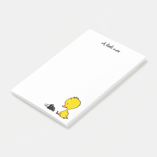 伝統的な電話及びかわいいアヒルちゃん ポストイット (アングル)
