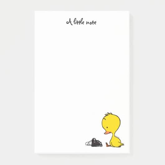 伝統的な電話及びかわいいアヒルちゃん ポストイット (正面)