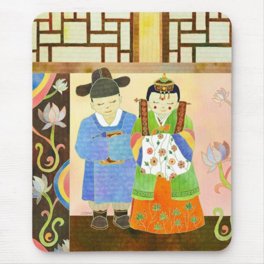 伝統的な韓国の結婚式(#1)マウスパッド マウスパッド (正面)