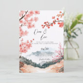 伝統的な韓国式の結婚式 招待状 (スタンド正面)