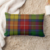 伝統的なBuchananのタータンチェック格子縞の枕 クッション (ブランケット)