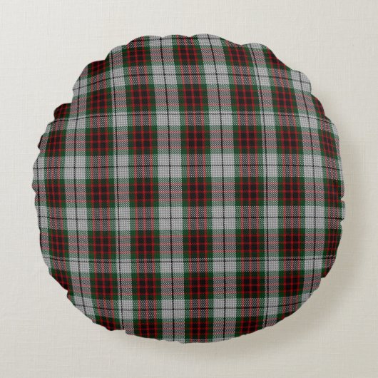 伝統的なFraserの服のタータンチェックの枕 ラウンドクッション (正面)