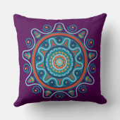 伝統的なMandana -インドの芸術 クッション (裏面)