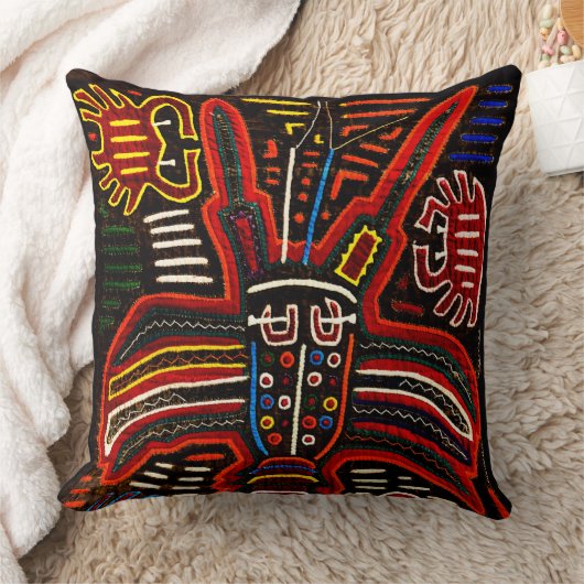 伝統的なMolaの芸術の枕 クッション (ブランケット)