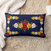 伝統的なnarrowboatの芸術 ランバークッション (ブランケット)