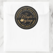 伝統的に作られた木製シロップのメープルリーフCla ラウンドシール (バッグ)