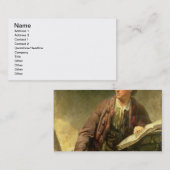 伝統的にbに信じられる芸術家のポートレート、 名刺 (正面/裏面)