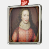 伝統的にtとして識別される女性のポートレート、 メタルオーナメント (左)