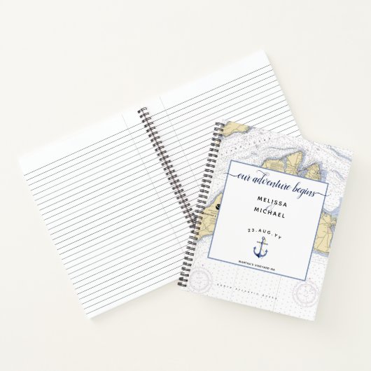 伝統的の計航海の結婚画+整理 ノートブック (内部)