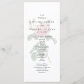 伝統的ばら色の結婚式を選抜して下さい プログラム (正面)