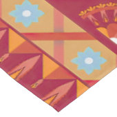 伝統的ろうけつ染め民族スタイル幾何学模様 テーブルクロス (アングル)