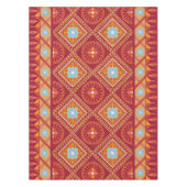 伝統的ろうけつ染め民族スタイル幾何学模様 テーブルクロス (正面)