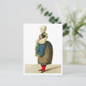 伝統的イタリアンの衣装 ポストカード (スタンド正面)