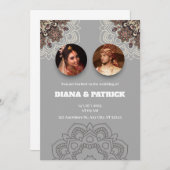 伝統的インディアン結婚式招待状イングレーグラード 招待状 (正面/裏面)