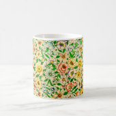 伝統的インディアン花柄 コーヒーマグカップ (中央)