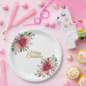 伝統的エレガントクリスマス ペーパープレート (パーティー)