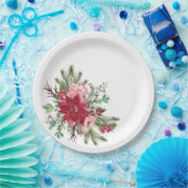 伝統的エレガントクリスマス ペーパープレート (パーティー)