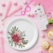 伝統的エレガントクリスマス ペーパープレート (パーティー)