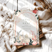 伝統的エレガントフローラ結婚イスラム セーブザデート