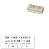 伝統的エレガント差出人住所 ラバースタンプ (押印)