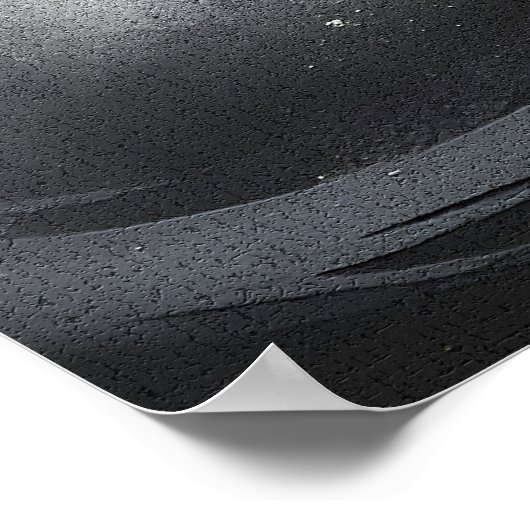 伝統的エレガント日本の飛んでいるツバメ ポスター (角)