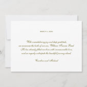 伝統的エレガント男女兼用誕生 案内状 (正面)