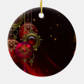 伝統的エレガントChristmasオーナメント セラミックオーナメント (裏面)