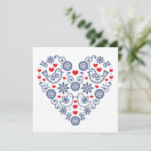 伝統的オーナメントグリーティングカード シーズンカード (スタンド正面)