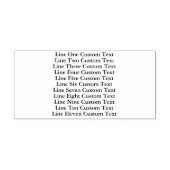 伝統的カスタム文字11ライン セルフインキングスタンプ (デザイン)