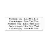 伝統的カスタム文字5ライン セルフインキングスタンプ (デザイン)