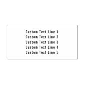 伝統的カスタム文字5ライン セルフインキングスタンプ (デザイン)