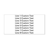 伝統的カスタム文字8ライン セルフインキングスタンプ (デザイン)