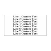 伝統的カスタム文字8ライン セルフインキングスタンプ (デザイン)