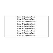 伝統的カスタム文字9ライン セルフインキングスタンプ (デザイン)