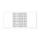 伝統的カスタム文字9ライン セルフインキングスタンプ (デザイン)