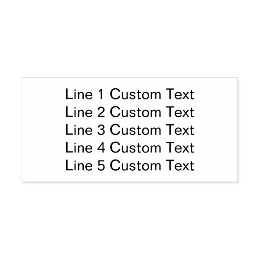 伝統的カスタム5ライン文字木材 ラバースタンプ (インプリント)