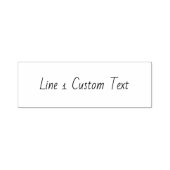 伝統的カスタムBusiness 1行手書き セルフインキングスタンプ (デザイン)