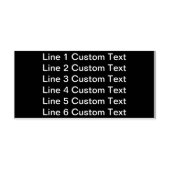 伝統的カスタムBusiness 6ライン・オブ・セリフ文字 セルフインキングスタンプ (デザイン)