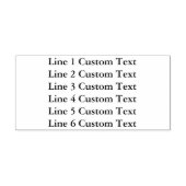 伝統的カスタムBusiness 6ライン・オブ・セリフ文字 セルフインキングスタンプ (デザイン)