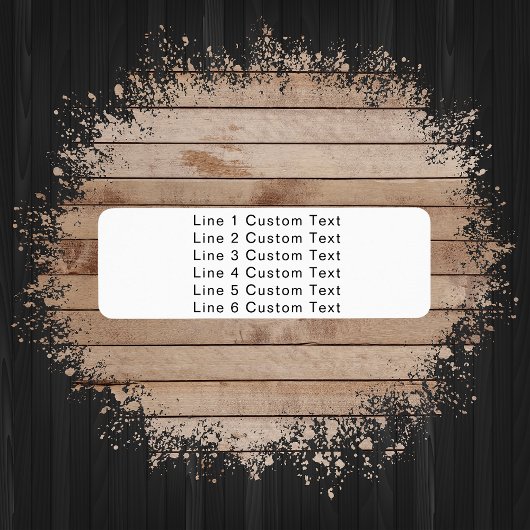 伝統的カスタムBusiness 6ライン・オブ・セリフ文字 ラベル