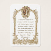 伝統的カソリッ結婚クの聖札 (正面)