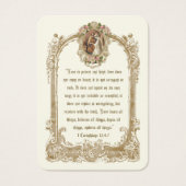 伝統的カソリッ結婚クの聖札 (正面)