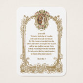 伝統的カソリッ結婚クの聖札 (正面)